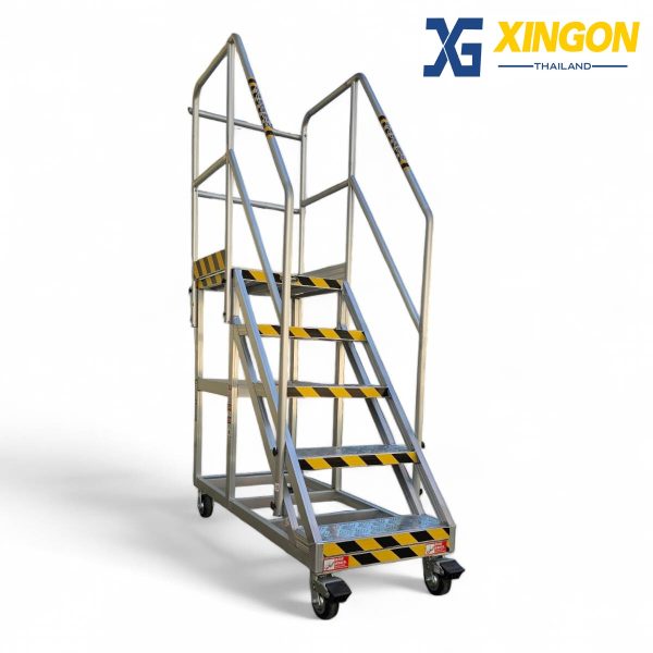 บันไดอลูมิเนียมติดล้อ5ขั้น XG-151D130 - Image 3