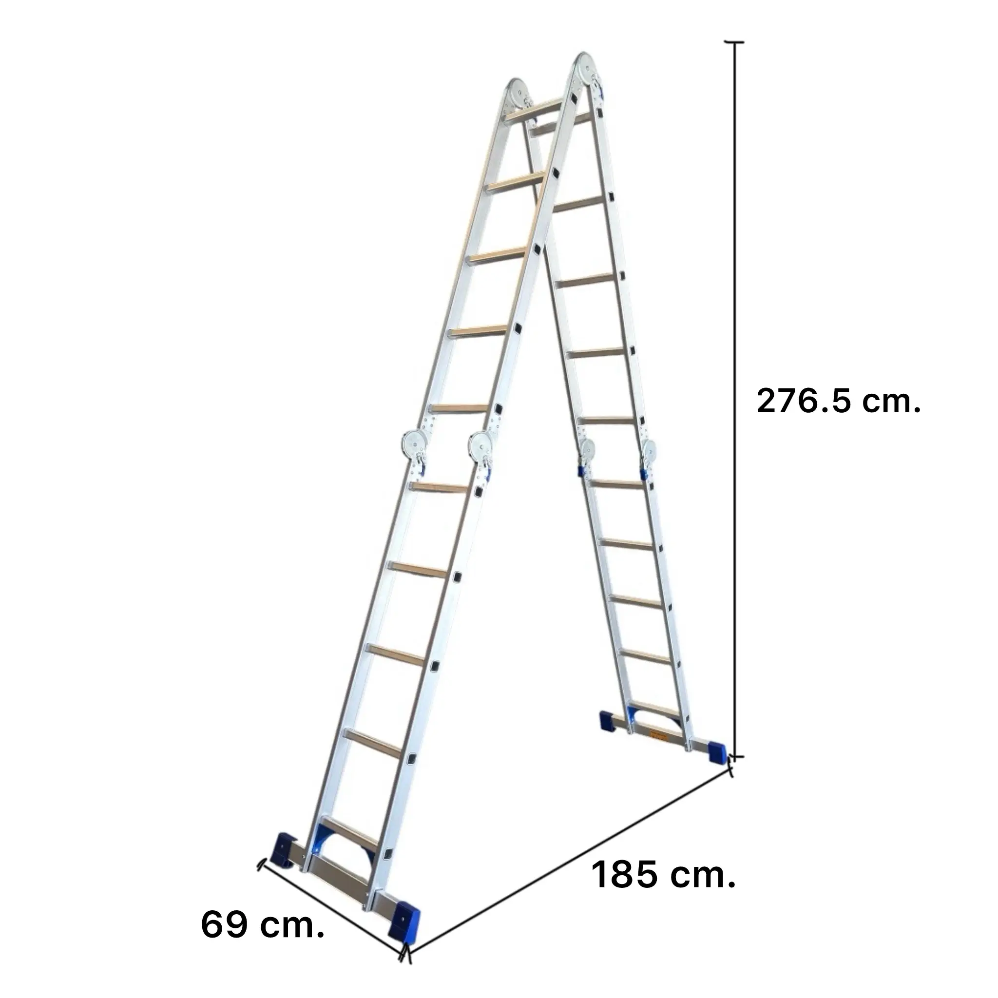 บันไดพับอเนกประสงค์20ขั้นพาดยาว5.7เมตร XG-115A4x5 - Image 4