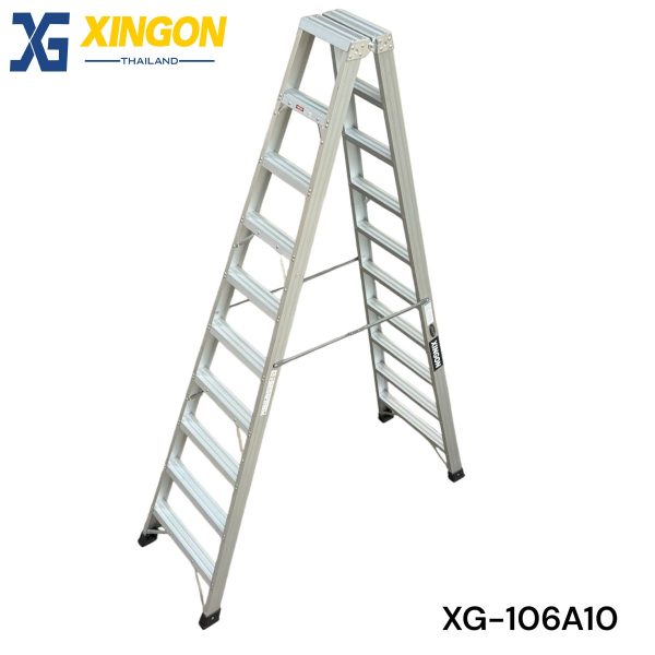 บันไดอลูมิเนียมทรงเอขึ้นลง2ทาง10ฟุต XG-106A10
