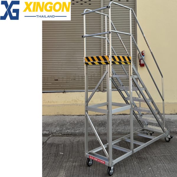 บันไดอลูมิเนียมติดล้อ7ขั้น XG-151D180 - Image 4