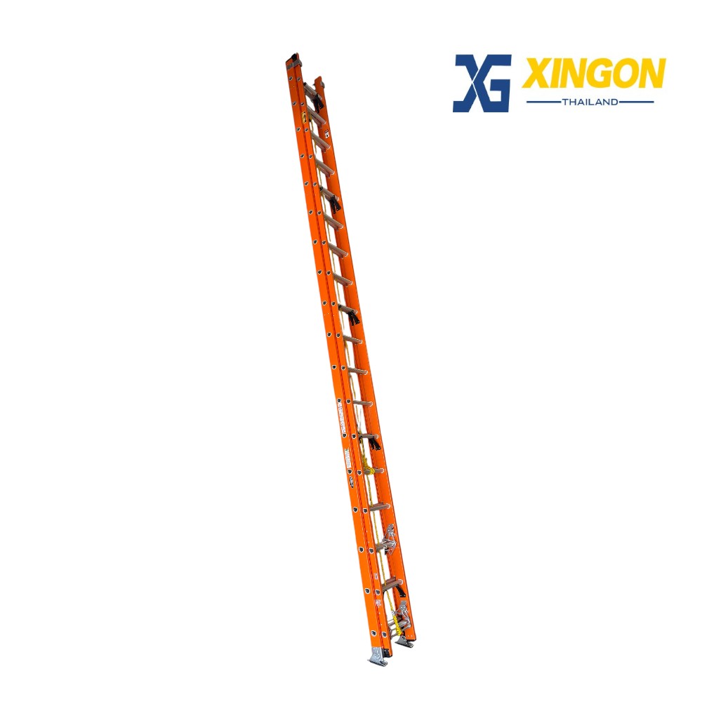 บันไดไฟเบอร์กลาสพาด2ตอนเลื่อน18ฟุต XG-127D2x18