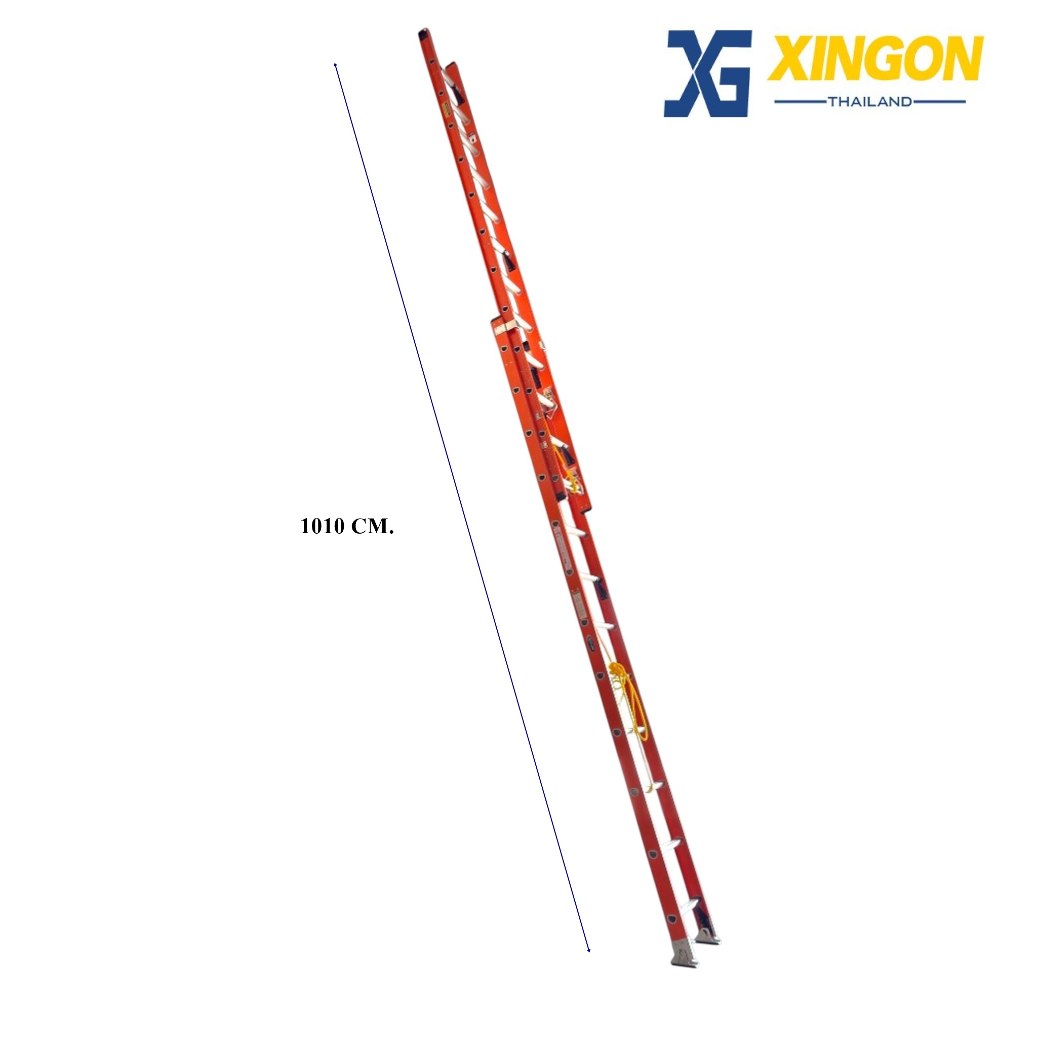 บันไดไฟเบอร์กลาสพาด2ตอนเลื่อน18ฟุต XG-127D2x18 - Image 5