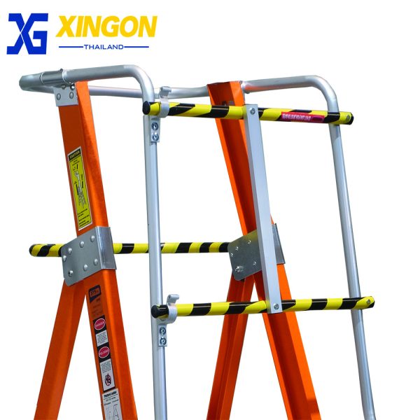 บันไดไฟเบอร์กลาสแพลตฟอร์ม3ฟุตมีขาค้ำ XG-152F3 - Image 2