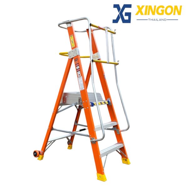 บันไดไฟเบอร์กลาสแพลตฟอร์ม3ฟุต XG-152FD3