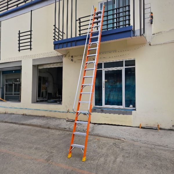 บันไดไฟเบอร์กลาสแบบพาดมีราวจับ7ขั้นมีตะขอเกี่ยว XG-158FA7 - Image 6