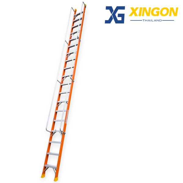 บันไดไฟเบอร์กลาสแบบพาดมีราวจับ7ขั้นมีตะขอเกี่ยว XG-158FA7 - Image 2
