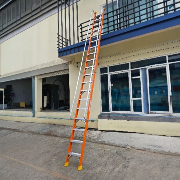 บันไดไฟเบอร์กลาสแบบพาดมีราวจับ7ขั้นมีตะขอเกี่ยว XG-158FA7 - Image 5