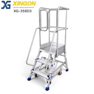 XG-358D3-บันไดติดล้ออลูมิเนียม-3ขั้น