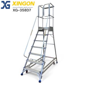 XG-358D7 บันไดอลูมิเนียมติดล้อ 7ขั้น