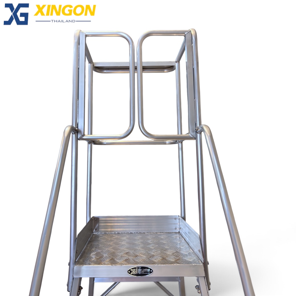 บันไดล้อเลื่อนอลูมิเนียมประตูเซฟตี้8ฟุต XG-358D8 - Image 6