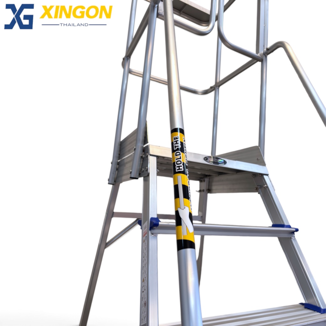 บันไดล้อเลื่อนอลูมิเนียมประตูเซฟตี้3ฟุต XG-358D3 - Image 2